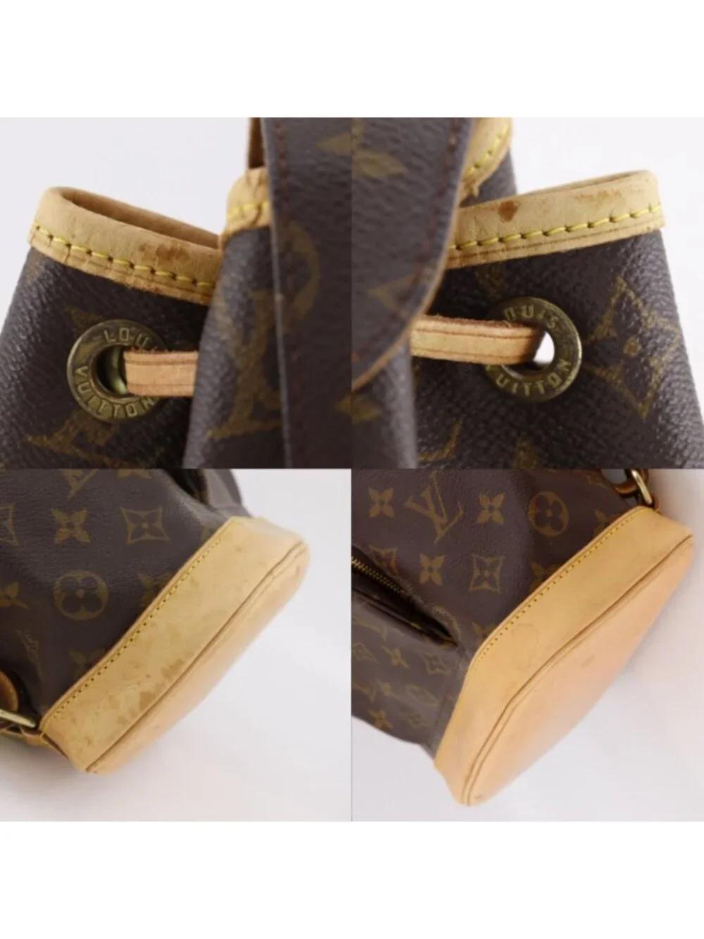 Louis Vuitton Montsouris MM Monogram Canvas Brown Backpack